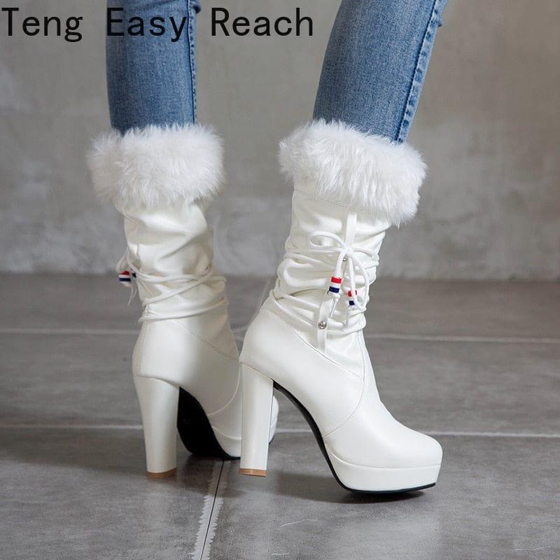 Female Autumn Thick bottom Boots - For Women USA