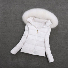 Fur Collar Winter Female Jacket - For Women USA