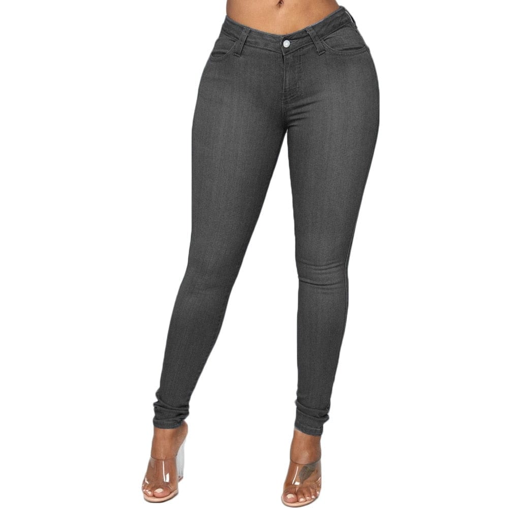 Stretch-Lady-Jeans mit hoher Taille