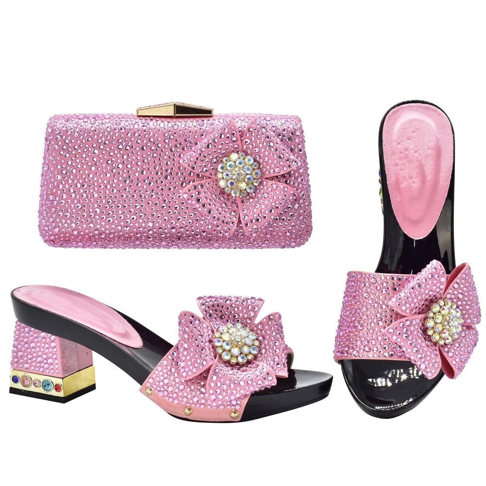Italian Shoes with Matching Bag Set