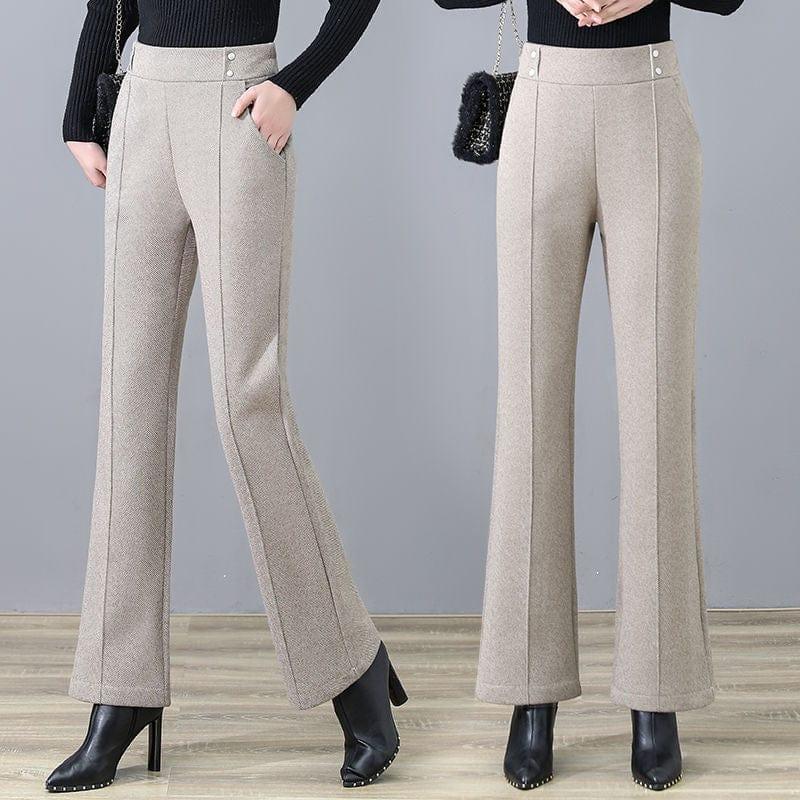 Korean Style Flare Office Pants - For Women USA