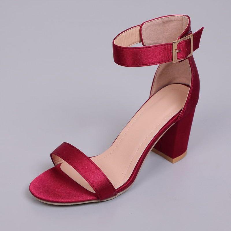 Lace-up Design Buckle Low Heels - For Women USA