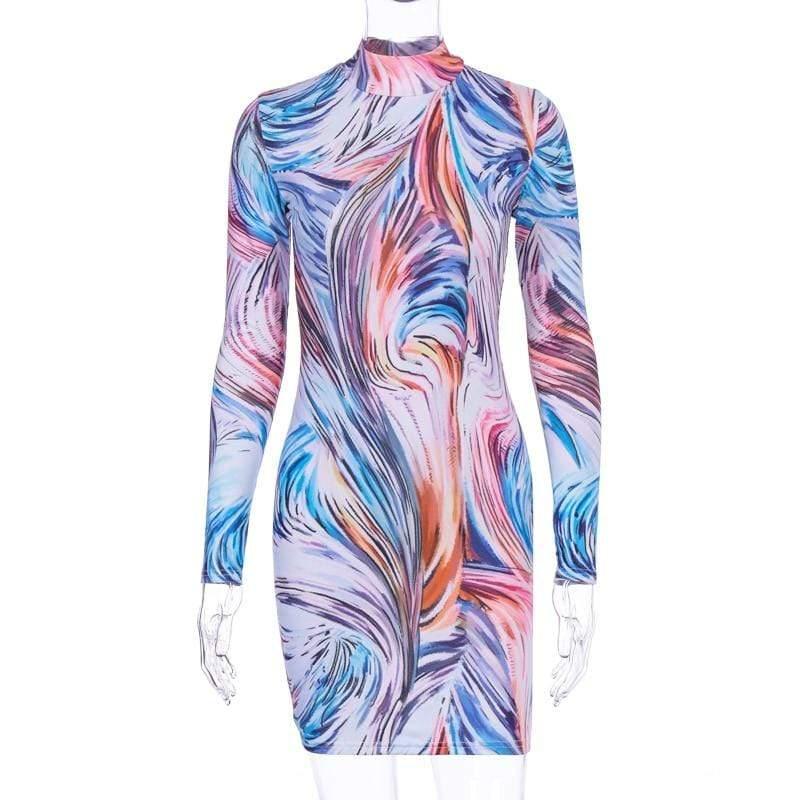 Long Sleeve Bodycon Party Dress for Women - For Women USA