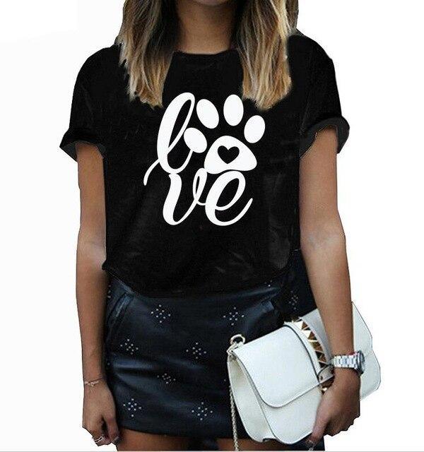 Love Paw T-Shirt Tee Women funny graphic - For Women USA