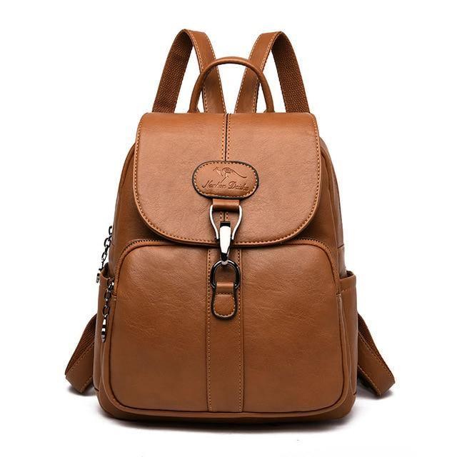 Multifunction Leather Backpack For Lady - For Women USA