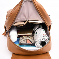 Multifunction Leather Backpack For Lady - For Women USA