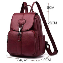 Multifunction Leather Backpack For Lady - For Women USA
