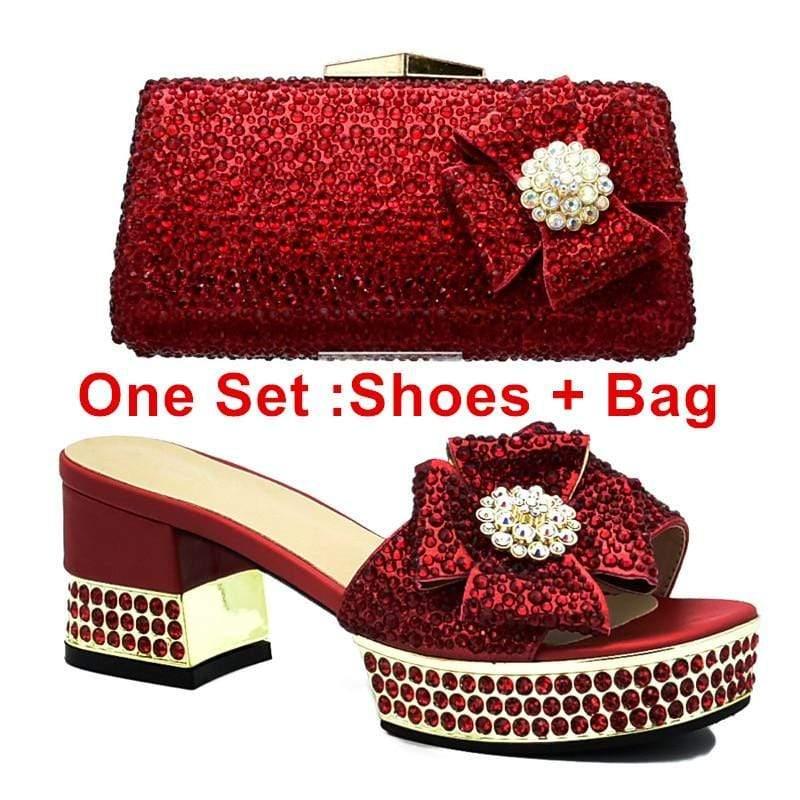 matching shoes and bag set
