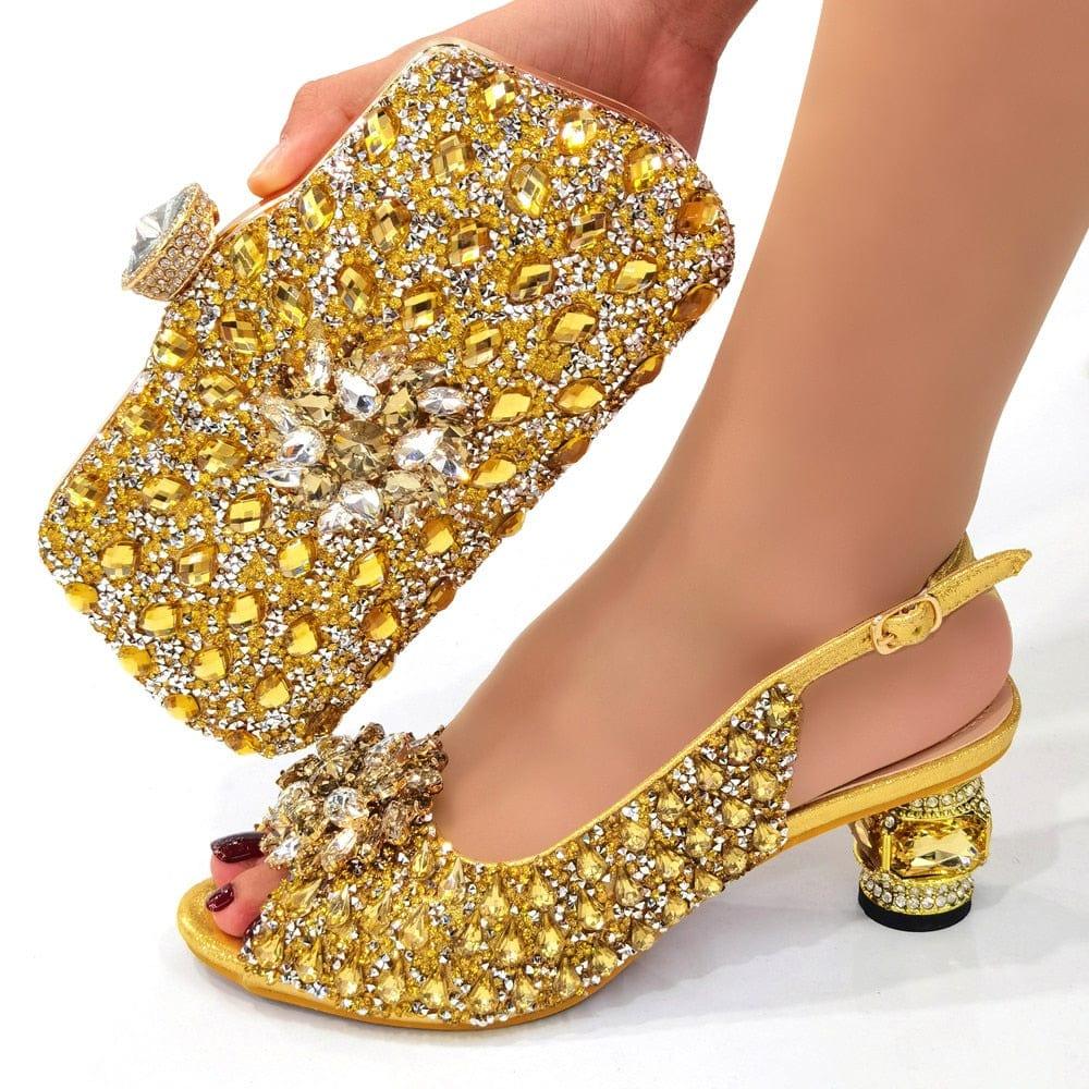 Best Rose Gold Matching Shoes And Purse for sale in Houston, Texas for 2024