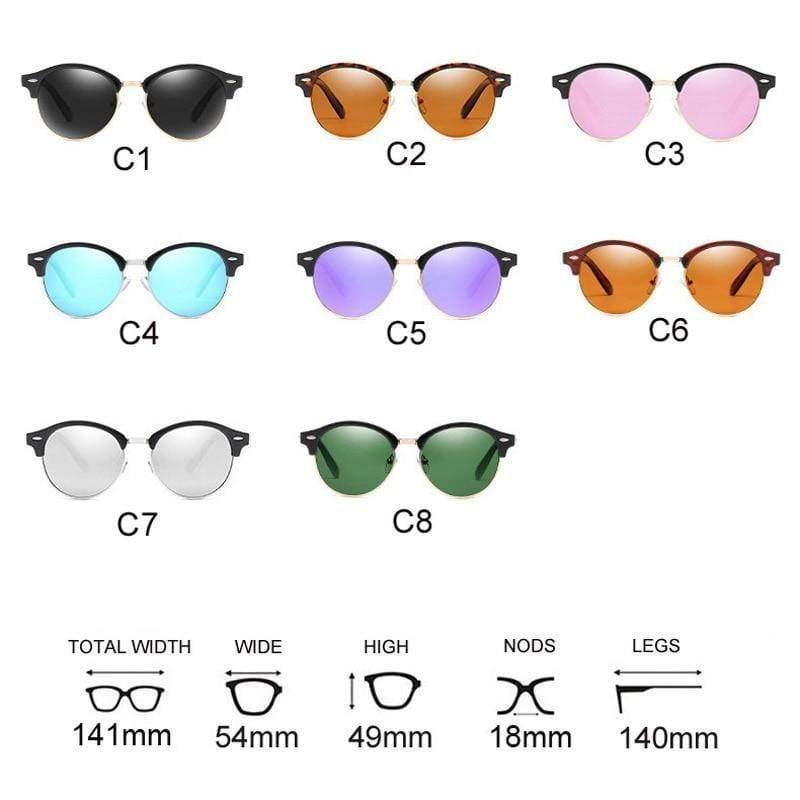 Polarized Cool Round Sun Glasses Fashion Driving For Women - For Women USA