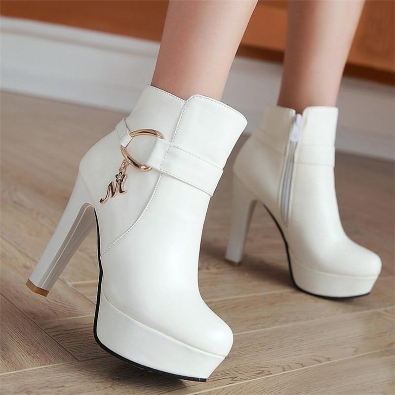 Ridding Ankle Ladies Autumn Boots - For Women USA