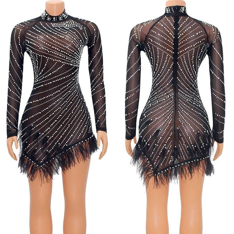Elegance Pearls Rhinestone Party Dresses - For Women USA