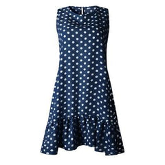 Spring Summer Street Sexy Casual Slim Thin Polka Dot Dress - For Women USA