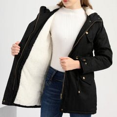 Thick Parka Faux Fur Jacket For Women - For Women USA