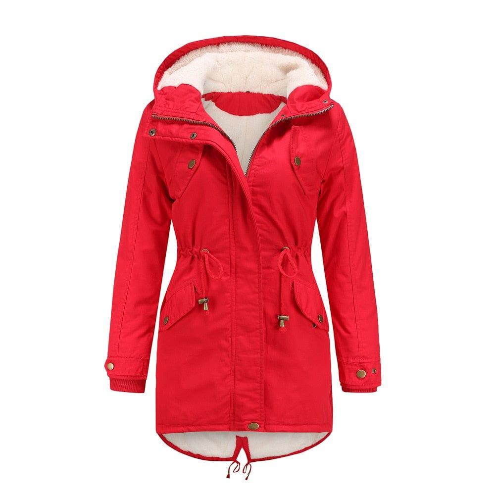 Thick Parka Faux Fur Jacket For Women - For Women USA
