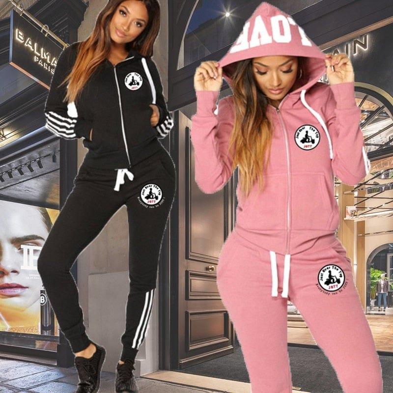 Two Piece Tracksuit Women Set - For Women USA