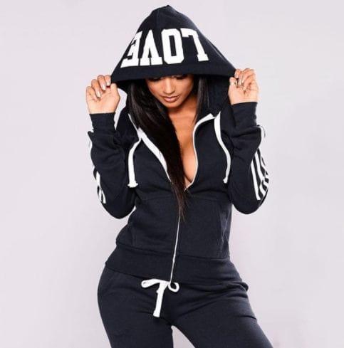 Two Piece Tracksuit Women Set - For Women USA