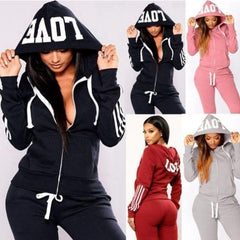 Two Piece Tracksuit Women Set - For Women USA