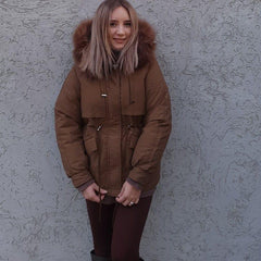 Winter Big Parka Fur Jacket - For Women USA