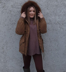 Winter Big Parka Fur Jacket - For Women USA