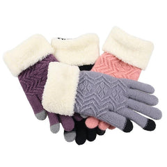 Winter Knitted Gloves Touch Screen for Women - For Women USA