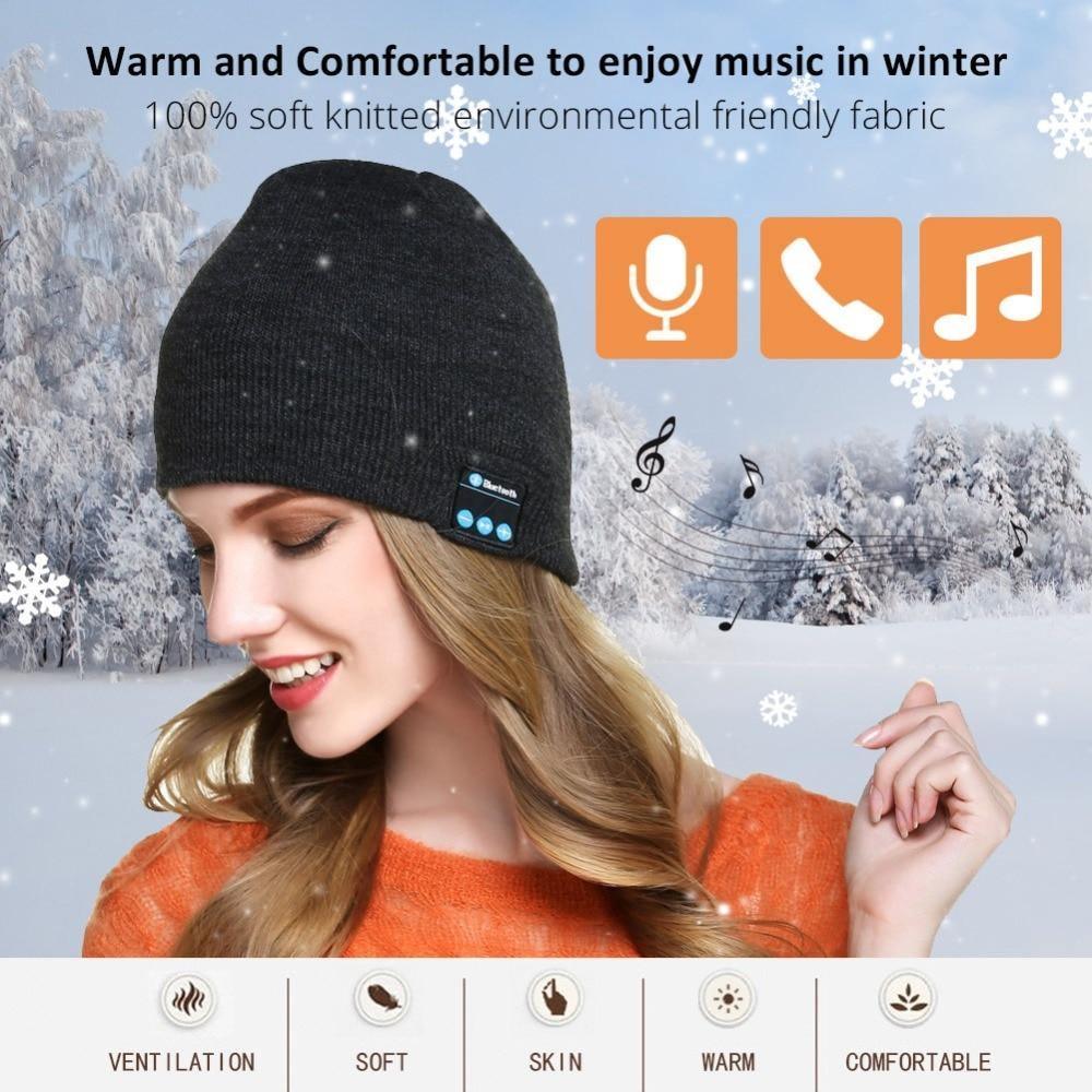 Winter Wireless Bluetooth Headphones Smart Hat - For Women USA