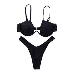 Women Fashion Padded Bra Bikini Set - For Women USA