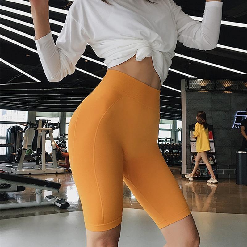 Seamless Workoutwomen's High Waist Seamless Yoga Shorts - Hip Push-up Gym  & Fitness Wear