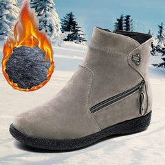 Women's Winter Warm Flock Ankle Boots - For Women USA