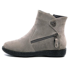 Women's Winter Warm Flock Ankle Boots - For Women USA