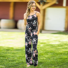 Women Super Comfy Floral Jumpsuit - For Women USA