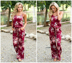 Women Super Comfy Floral Jumpsuit - For Women USA