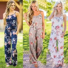 Women Super Comfy Floral Jumpsuit - For Women USA