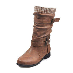 Women Winter Buckle Strap Boots - For Women USA