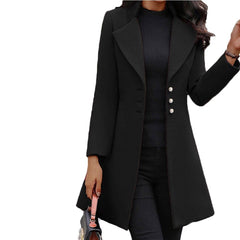 Women Woolen Autumn Elegant Blazer - For Women USA