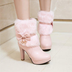 Women's Winter High Heel Boots - For Women USA